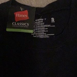 Hanes Classic Waffle T Sz S